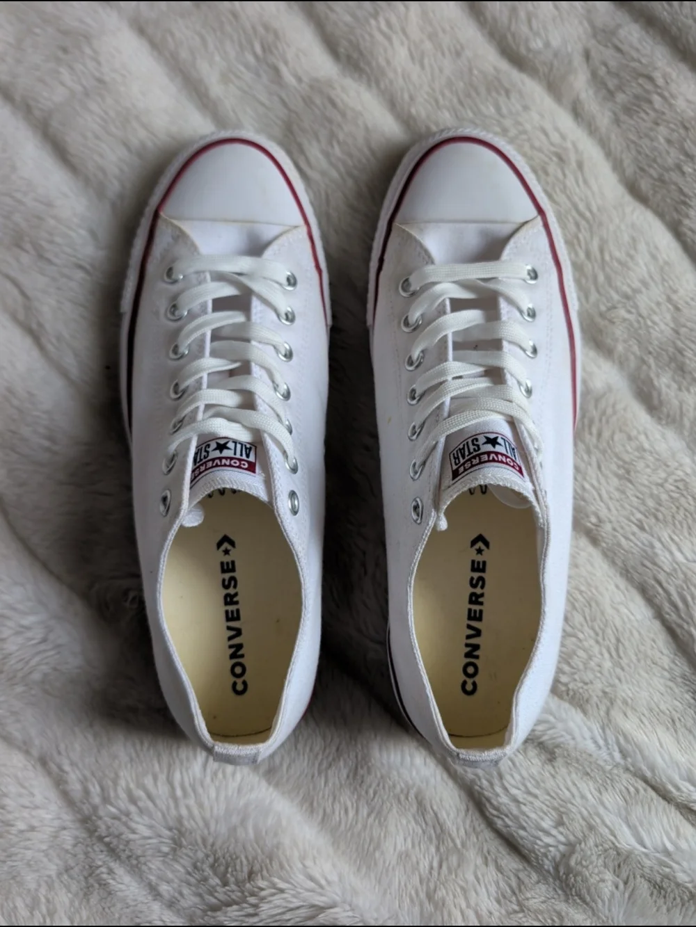 Converse All-Star White Canvas Low Tops Mens' 11.5/Womens' 13.5